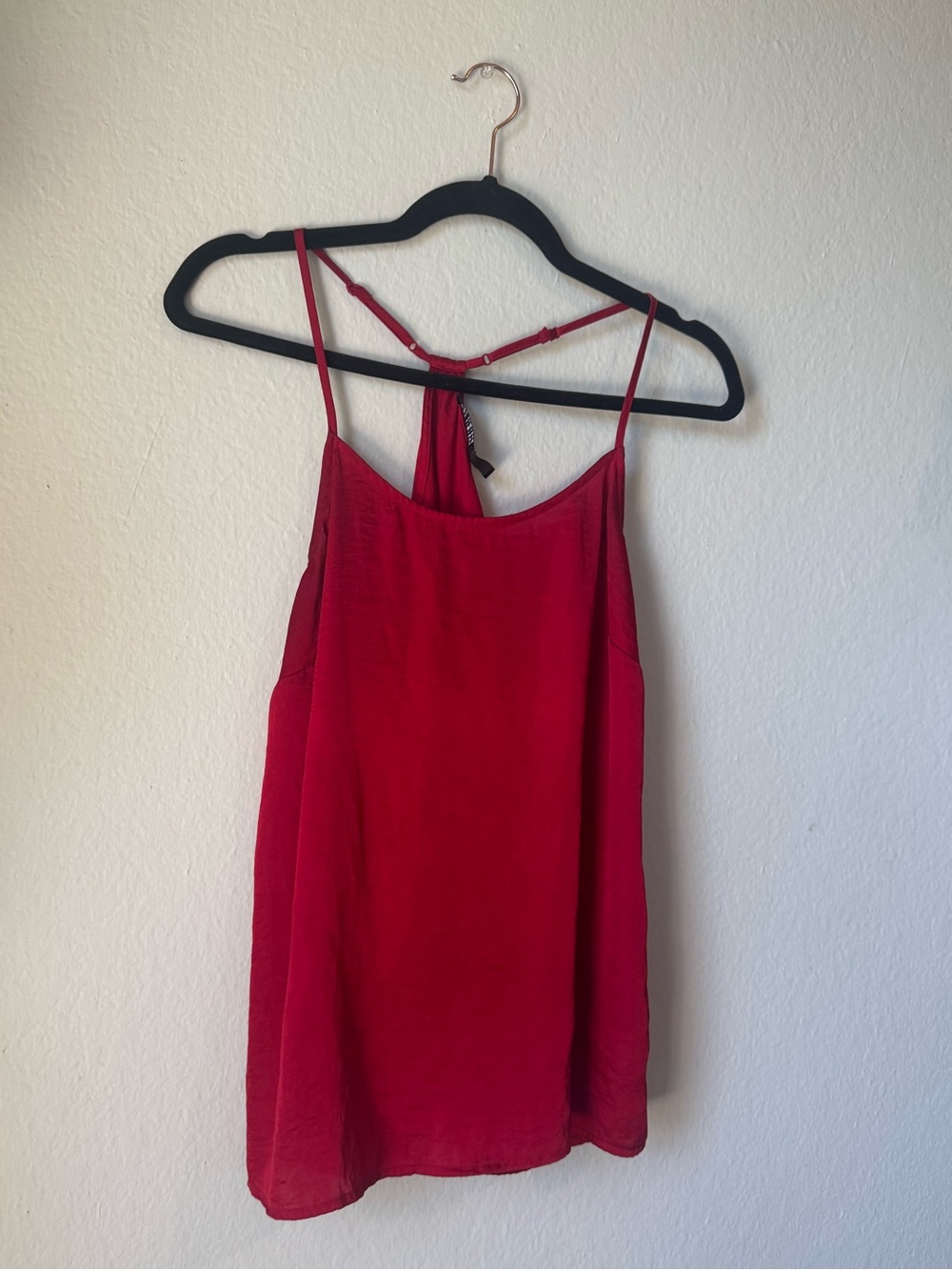 Women’s Red Sleeveless Strappy Top